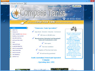 Compass Tanks website