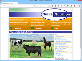 NuEra Nutrition website